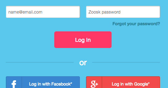Zoosk email password forgot password login